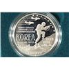 Image 1 : 1991 KOREAN WAR MEMORIAL PROOF SILVER DOLLAR