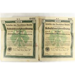 2-1922 GERMAN BONDS,