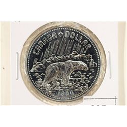 1980 CANADA POLAR BEAR PROOF SILVER DOLLAR