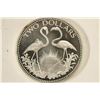 Image 1 : 1974 BAHAMAS $2 SILVER PROOF .8860 OZ. ASW