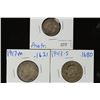 AUSTRALIA SILVER 1928-6 PENCE AND 1917-M & 1943-S