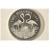 Image 1 : 1971 BAHAMAS $2 SILVER PROOF .8862 OZ. ASW