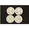 Image 1 : 1942,43-D,44-S & 48-S WASHINGTON SILVER QUARTERS