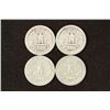 Image 2 : 1942,43-D,44-S & 48-S WASHINGTON SILVER QUARTERS