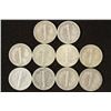 Image 2 : 10 ASSORTED 1940'S MERCURY DIMES