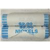 Image 1 : 2-$2 ROLLS OF 2004-D PEACE MEDAL JEFFERSON NICKELS