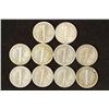 Image 2 : 10 ASSORTED 1930'S MERCURY DIMES