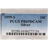 Image 3 : 1999-S SILVER ROOSEVELT DIME PCGS PR69 DCAM