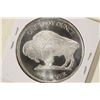 Image 2 : 1 TROY OZ .999 FINE SILVER PROOF ROUND INDIAN /