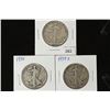 Image 1 : 1934,35 & 39-S WALKING LIBERTY HALF DOLLARS