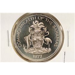 1877 BAHAMAS SILVER PROOF 50 CENTS .2667 OZ. ASW