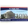 Image 2 : 2010 PHILADELPHIA $2 SINGLE NOTE 2003-A $2 FRN