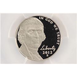 2012-S JEFFERSON NICKEL PCGS PR69 DCAM