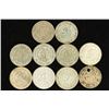 10 ASSORTED 1958-1966 MEXICO .100 SILVER PESOS