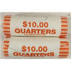2-$10 ROLLS OF 2007-D WYOMING AND 2010-D