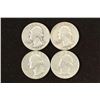1948-D,56,63 & 64 WASHINGTON SILVER QUARTERS