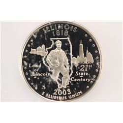 2003-S ILLINOIS QUARTER ICG PR69 DCAM