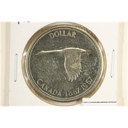 1967 CANADA FLYING GOOSE SILVER PROOF DOLLAR