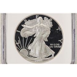 2001-W AMERICAN SILVER EAGLE NGC PF69 ULTRA CAMEO
