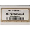 Image 3 : 2001-W AMERICAN SILVER EAGLE NGC PF69 ULTRA CAMEO