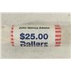 Image 1 : $25 ROLL OF 2008 JOHN QUINCY ADAMS PRESIDENTIAL