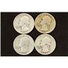 1941,42,43 & 44 WASHINGTON SILVER QUARTERS