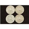Image 2 : 1941,42,43 & 44 WASHINGTON SILVER QUARTERS