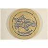 Image 1 : VINTAGE POKER CHIP OFF WHITE / LIGHT BLUE ENGRAVED