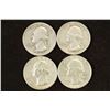 43-S,59,63 & 64 WASHINGTON SILVER QUARTERS