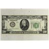 1928 $20 FRN GREEN SEAL REDEEMABLE IN GOLD ON