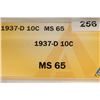 Image 3 : 1937-D MERCURY DIME ANACS MS65