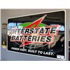 Image 1 : METAL INTERSTATE BATTERIES SIGN - 48 X 30 INCH