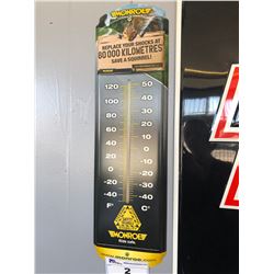 METAL MONROE THERMOMETER SIGN - 24 X 7 INCH