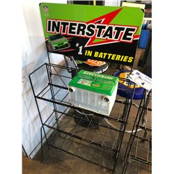 INTERSTATE BATTERIES BATTERY DISPLAY STAND WITH BATTERY
