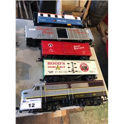 5 LARGE ASSORTED MODEL TRAINS