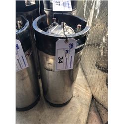 BLACK & ALUMINUM POP/BEER KEG