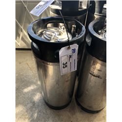 BLACK & ALUMINUM POP/BEER KEG