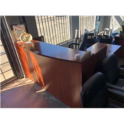 CHERRY BOWFRONT RECEPTION DESK