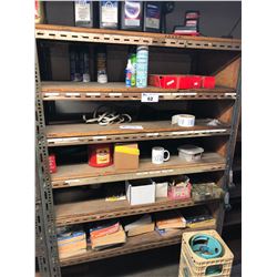 FLUID/PARTS CONTENTS ON SHELF