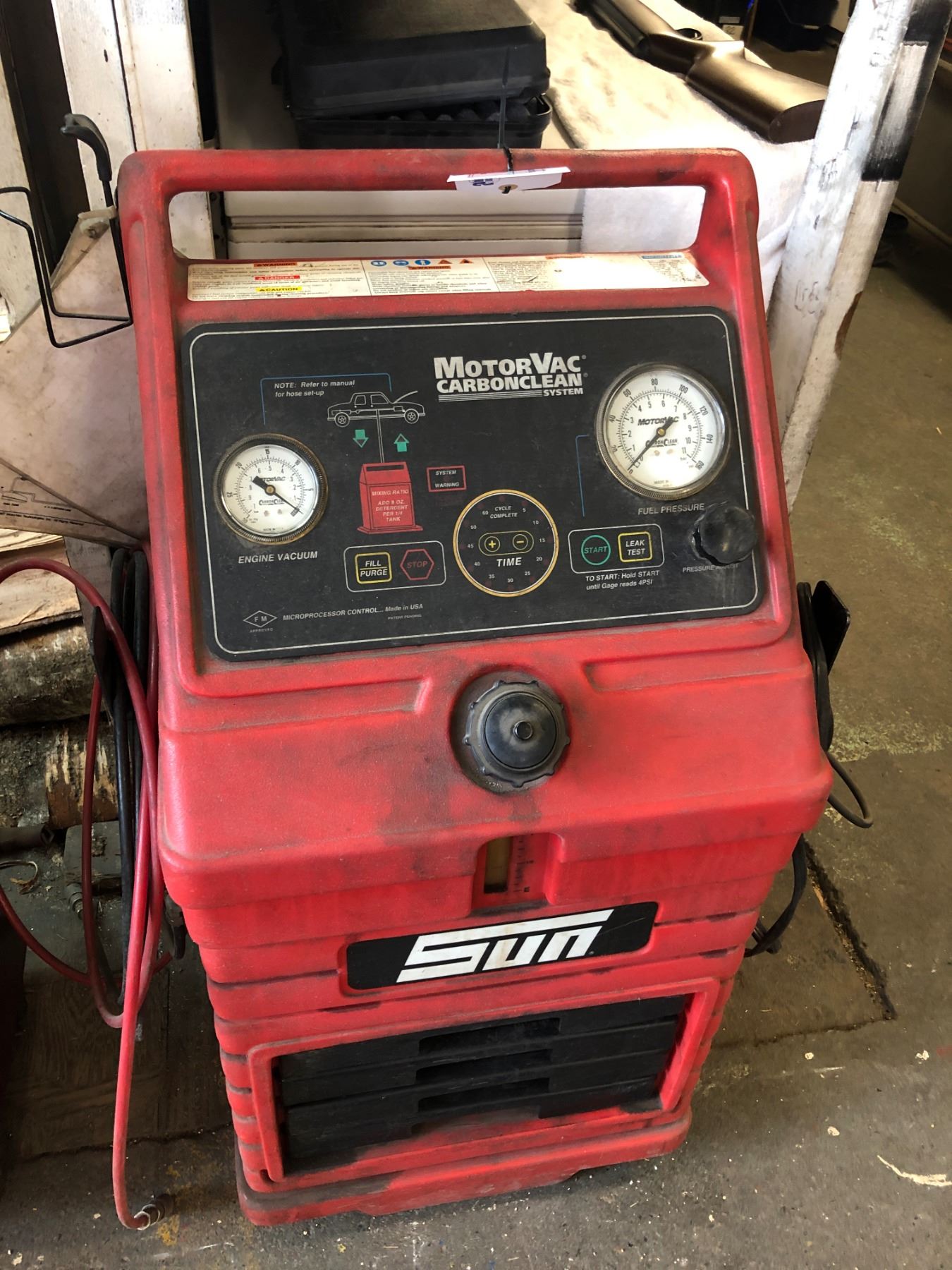 Sun Motorvac Carbon Clean System Sun Motorvac Carbon Clean System