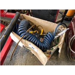 BOX OF ASSORTED TOOLS, HAND TOOLS & MORE