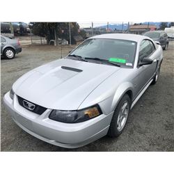 2002 FORD MUSTANG, GREY, 2DRCP, GAS, AUTOMATIC, VIN#1FAFP40422F239541, 226,913KMS,