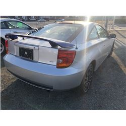 2000 TOYOTA CELICA GT, GREY, 2DRCP, GAS, AUTOMATIC, VIN#JTDDR32T9Y0058474, 261,856KMS,