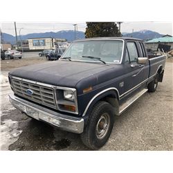 1986 FORD F250 LARIAT, 2DR EXT CAB PU, DIESEL, MANUAL, VIN#1FTHX2610GKB71694, 539,407KMS,