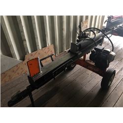 GRIPO PORTABLE GAS HYDRAULIC LOG SPILTTER ON TRAILER WITH HONDA 5 HP MOTOR