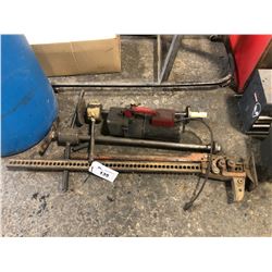 FARM JACK, VACUUM PUMP & PAIR OF SLIDE HAMMERS