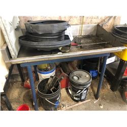 METAL OIL DRAINAGE TABLE