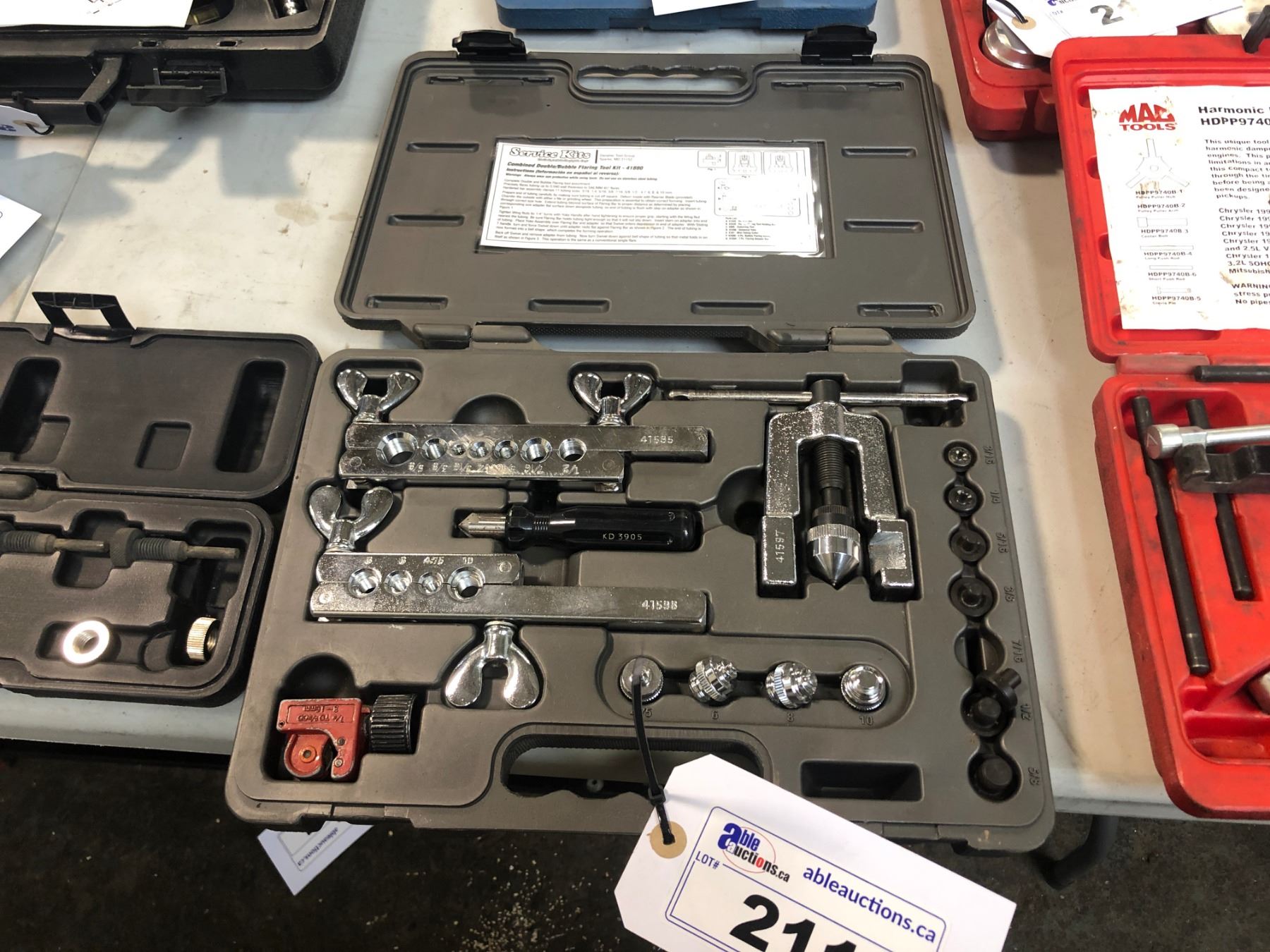 KD TOOLS 41880 DOUBLE BUBBLE FLARING TOOL KIT