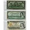 Image 1 : 3 CNDN $1 BANKNOTES *1937 BANK OF CANADA, 1957, 1973)