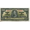 Image 1 : 1937 BANK OF CANADA $20 BANKNOTE *GORDON/TOWERS*
